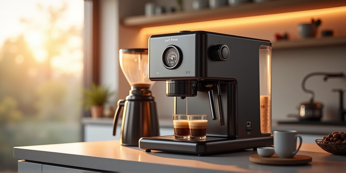 Кофемашина в интерьере небольшой квартиры