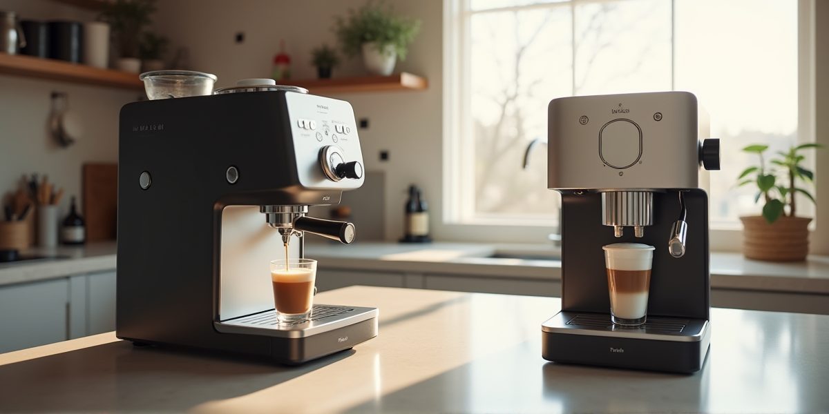 Капучинатор кофемашины в действии