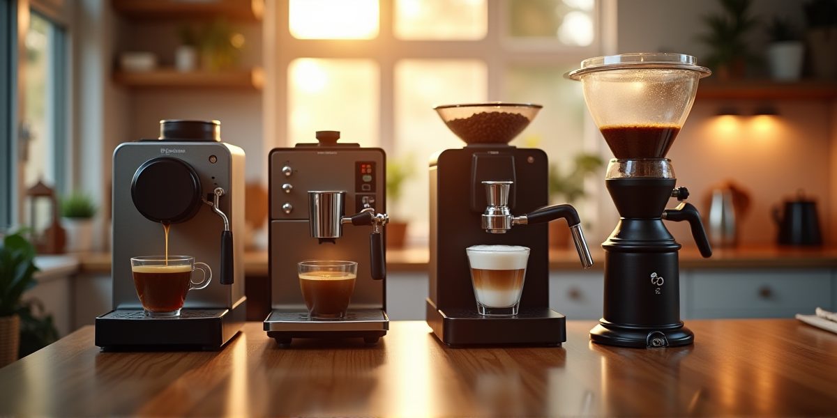 Зерновая кофемашина в интерьере