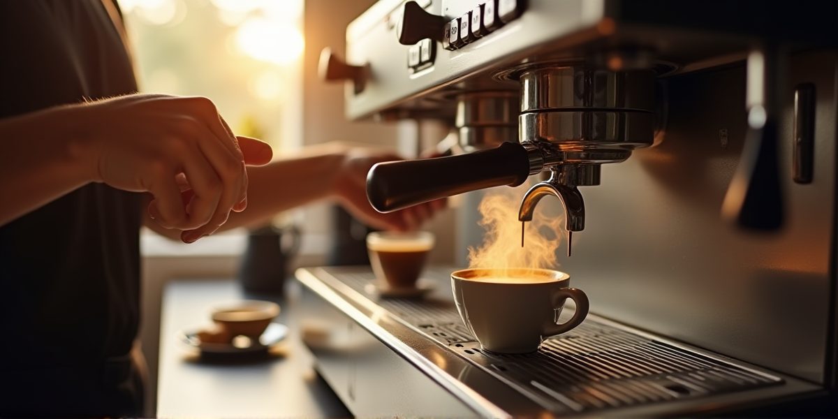 Рожок кофемашины с кофейной гущей