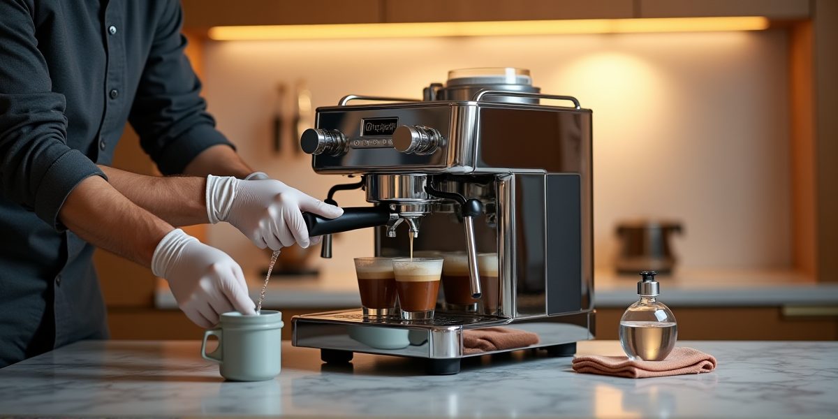 Профессиональная кофемашина в кофейне