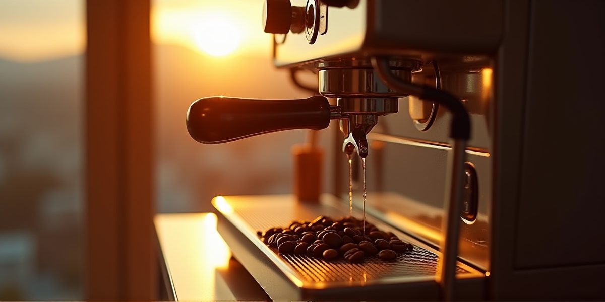 Капельная кофемашина в интерьере