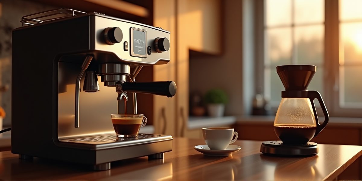 Премиальная кофемашина на кухне