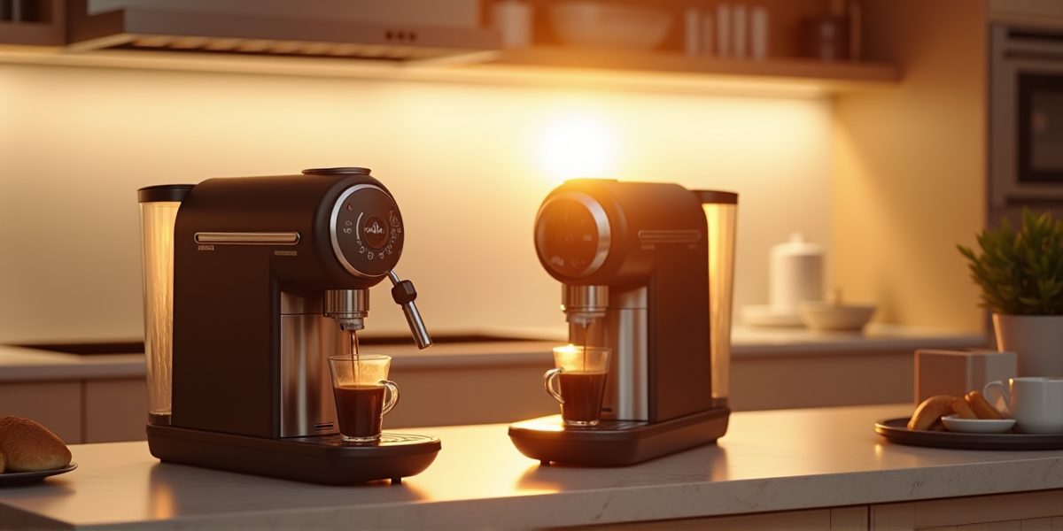 Встраиваемая кофемашина в интерьере кухни