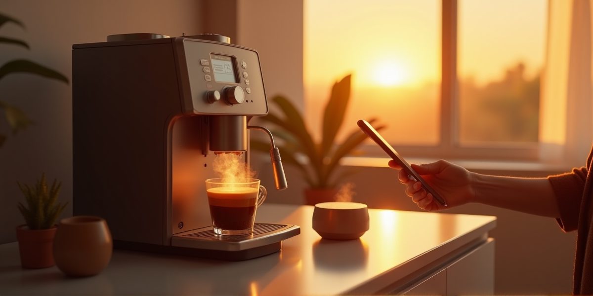 Умная кофемашина в интерьере