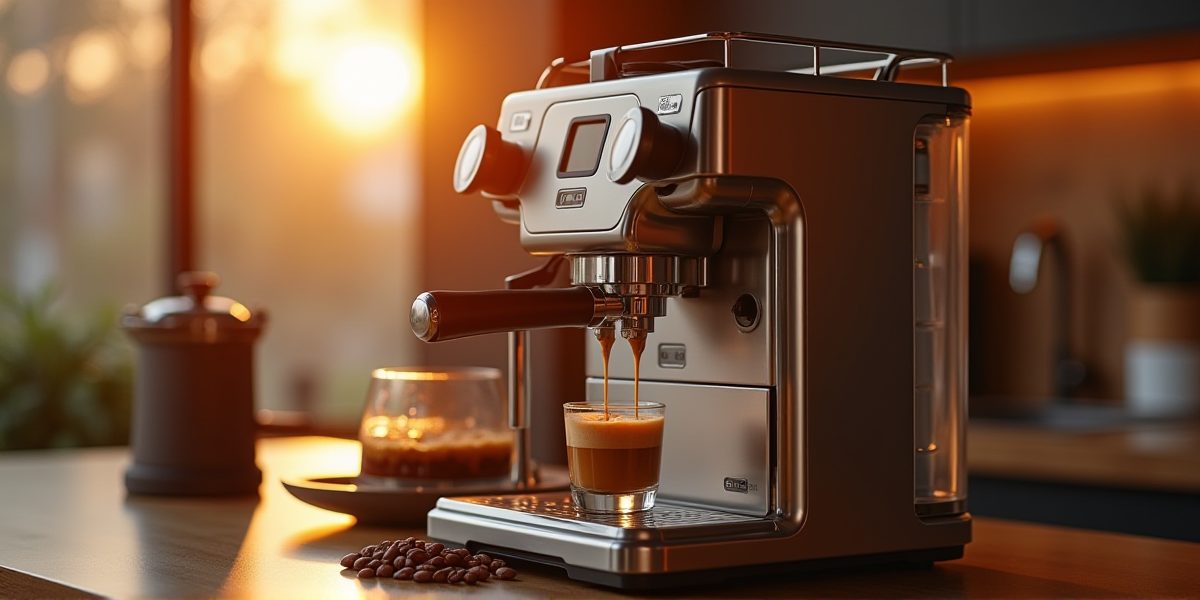 Кофемашина в интерьере кухни