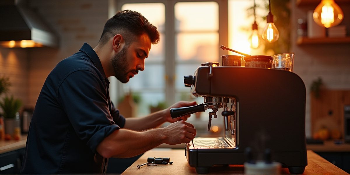 Кофемашина в интерьере кухни