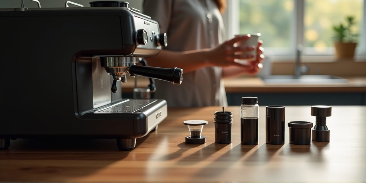 Процесс обслуживания кофемашины