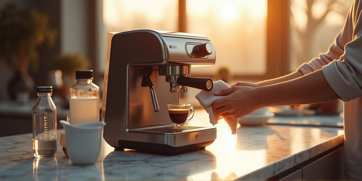 Встраиваемая кофемашина в интерьере кухни