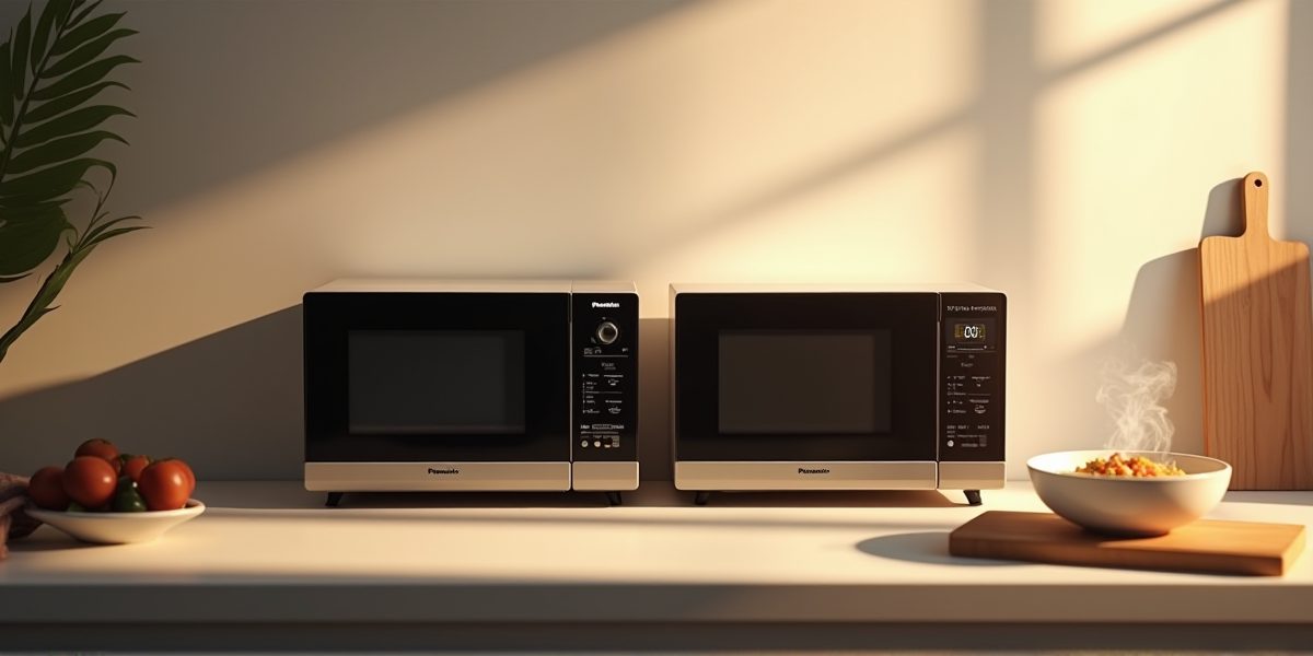 Компактная микроволновка на небольшой кухне