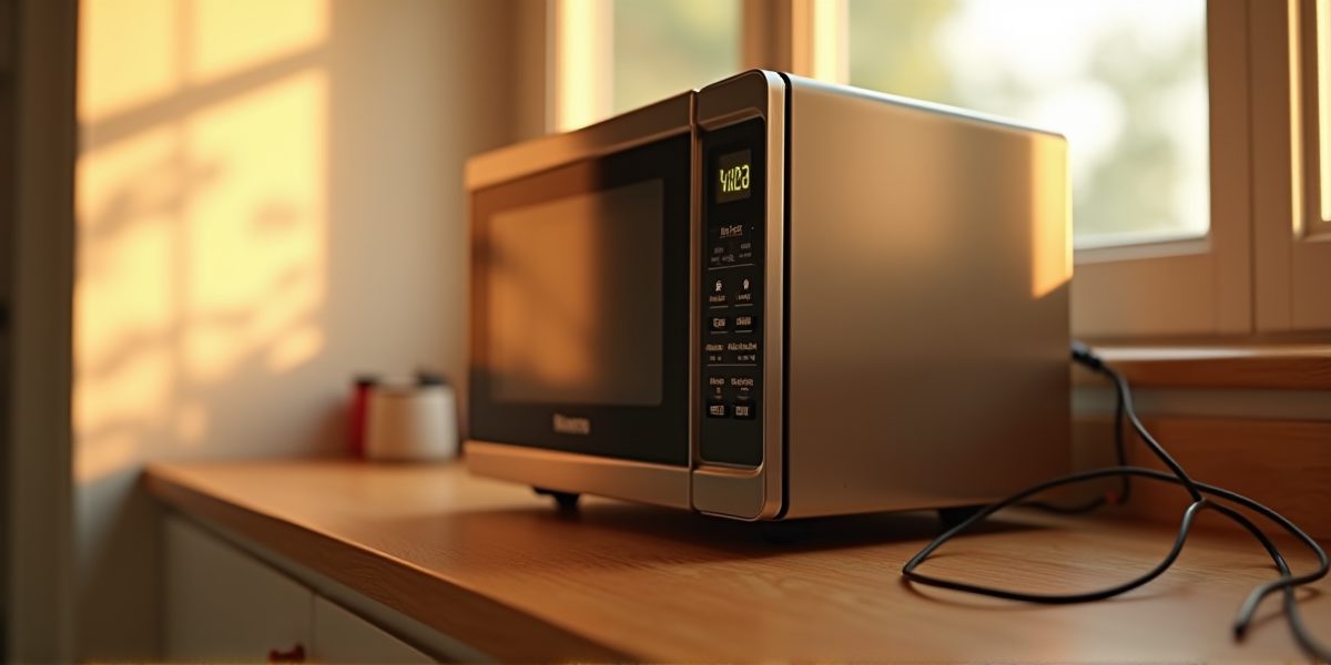 Встраиваемая микроволновка в шкафу