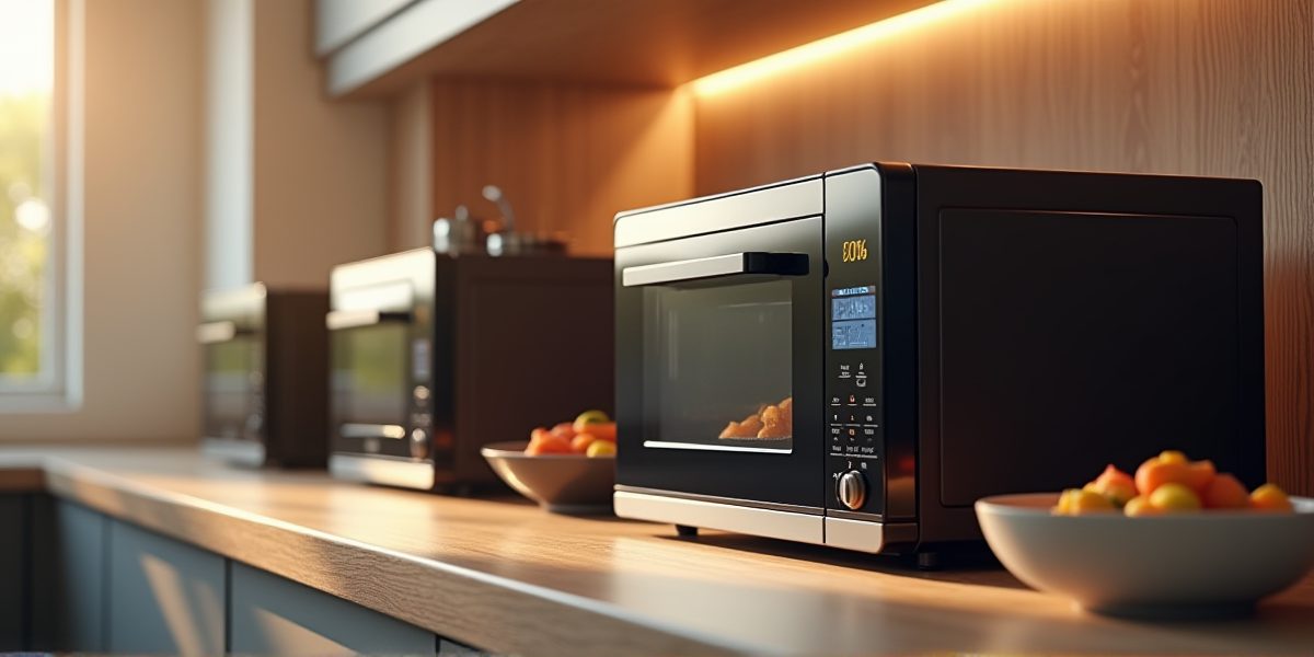 Отдельностоящая микроволновка на столешнице