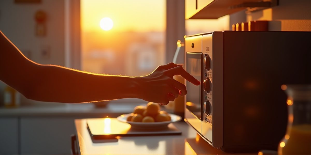 Установка микроволновой печи