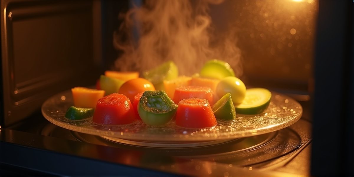 Микроволновка в интерьере кухни