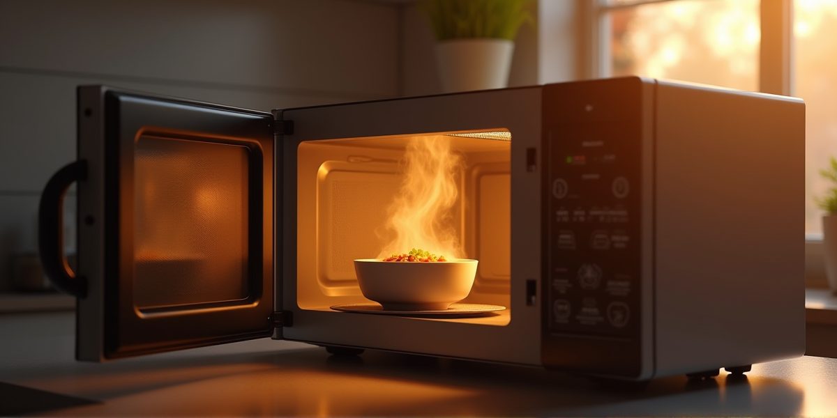 Микроволновая печь на кухне будущей мамы