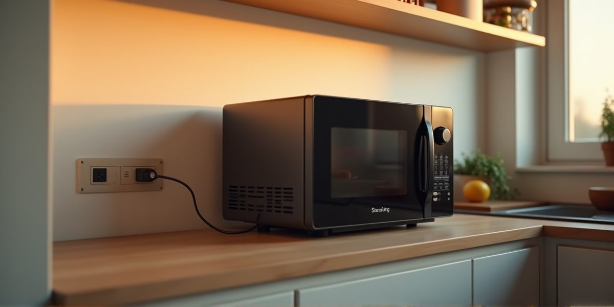 Микроволновка на кухне