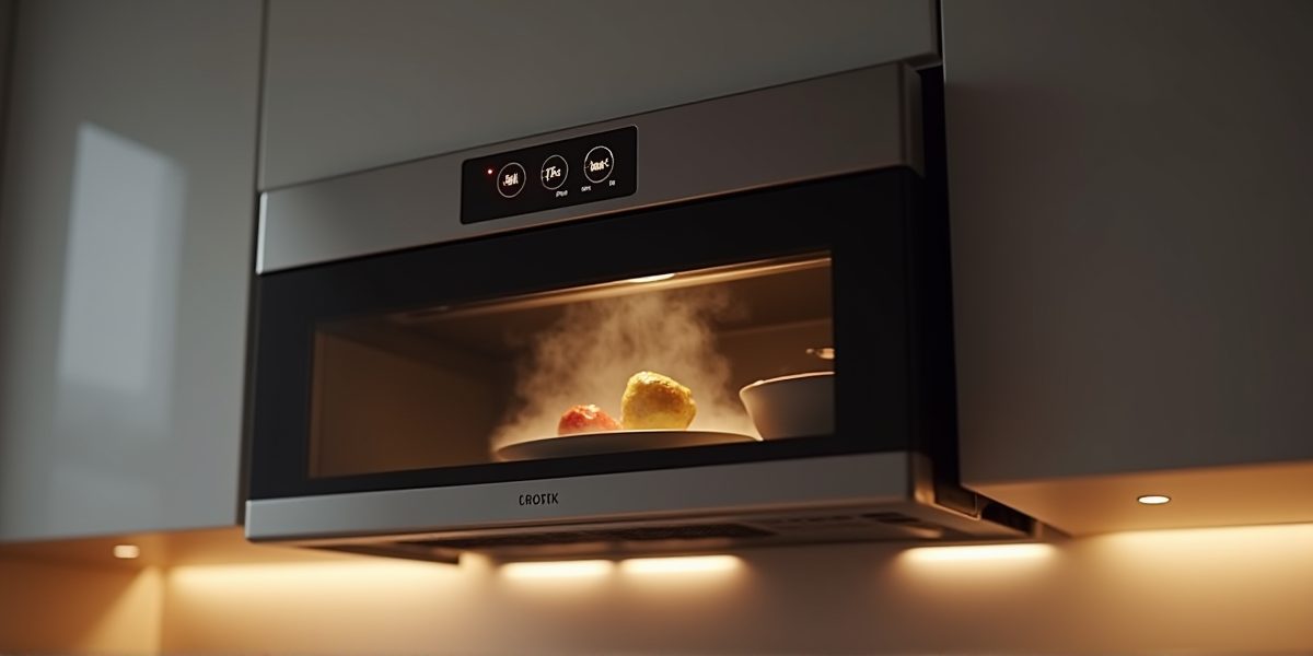 Пример установки микроволновки с вытяжкой