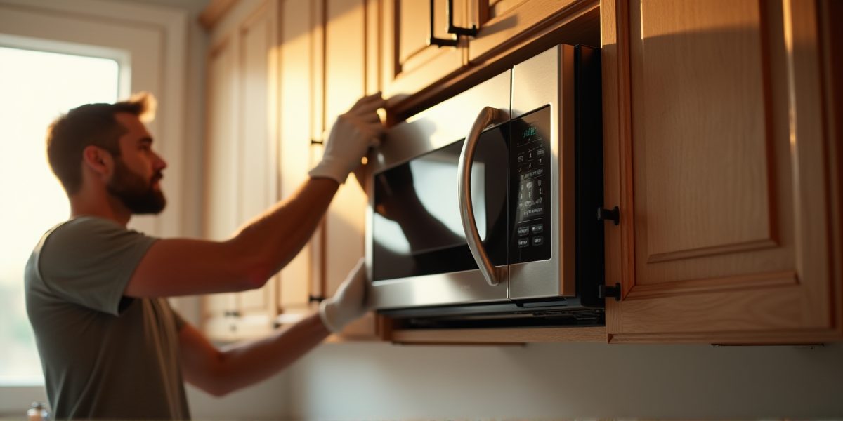 Встроенный шкаф для микроволновки