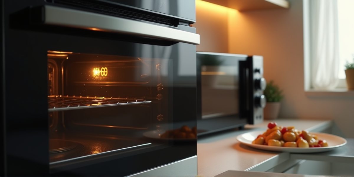 Электрическая духовка в процессе работы