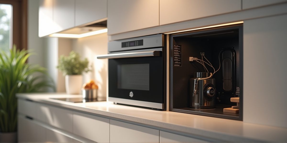 Крепление встраиваемой микроволновки