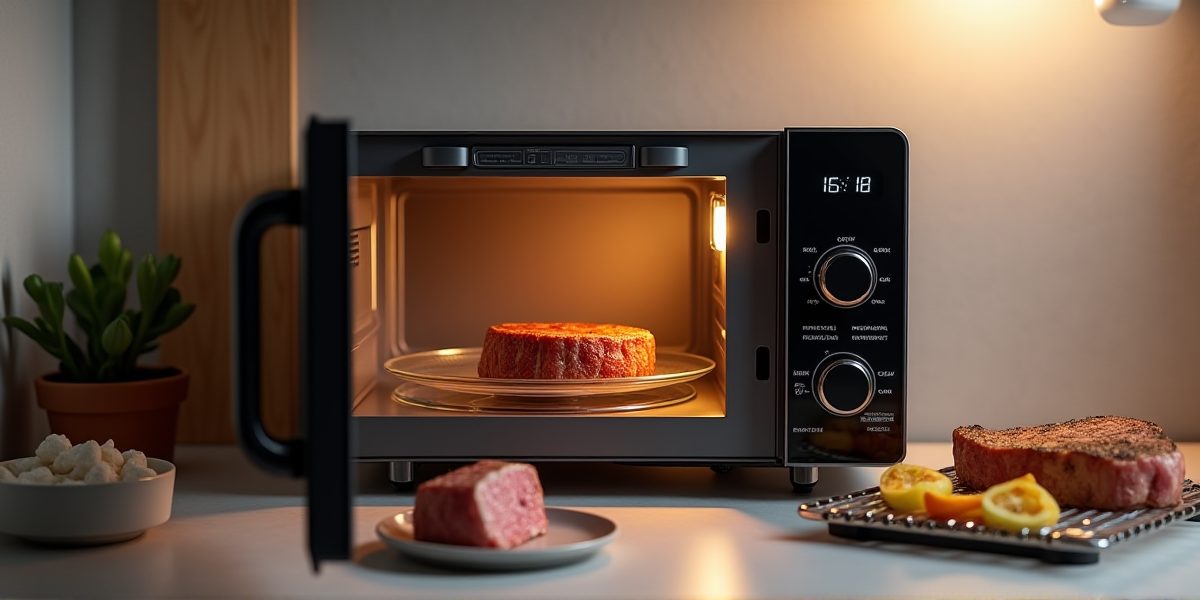 Микроволновка из нержавеющей стали