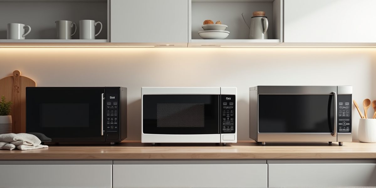 Стильная микроволновка из нержавеющей стали