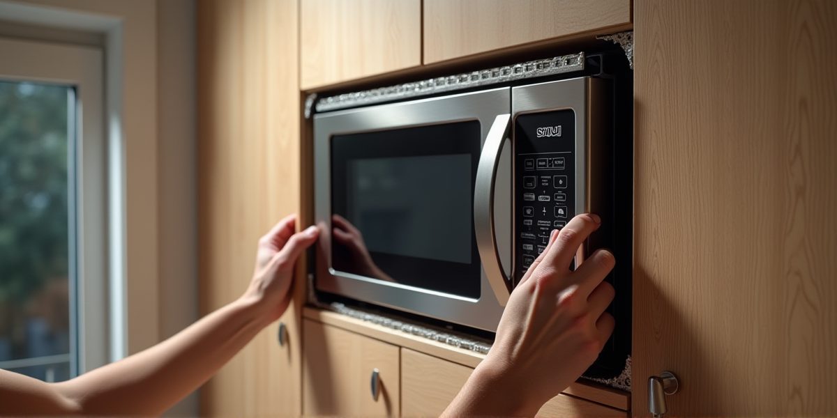 Схема установки микроволновки на кухне