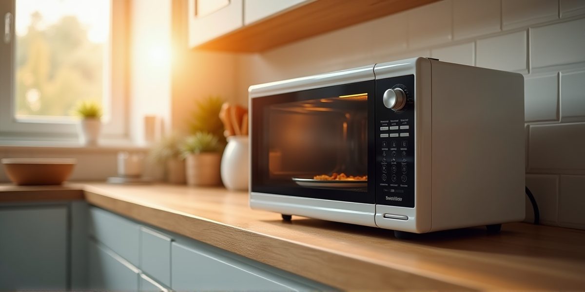 Микроволновая печь на кухне