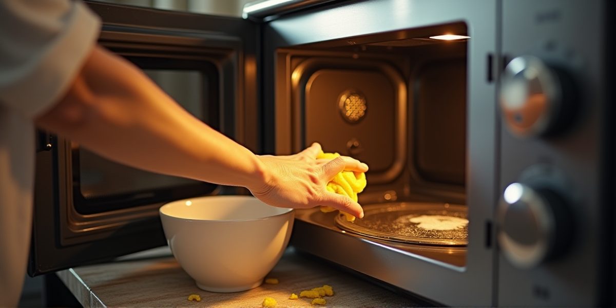 Чистка микроволновой печи