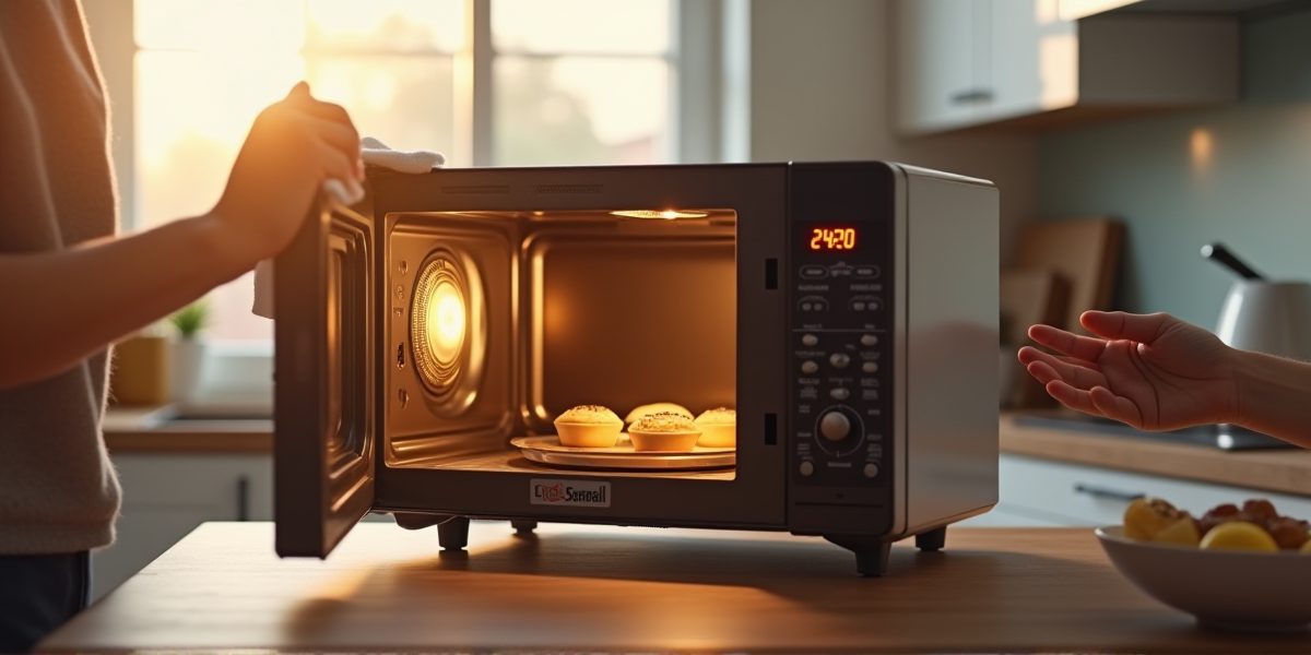 Проверка микроволновки на наличие загрязнений