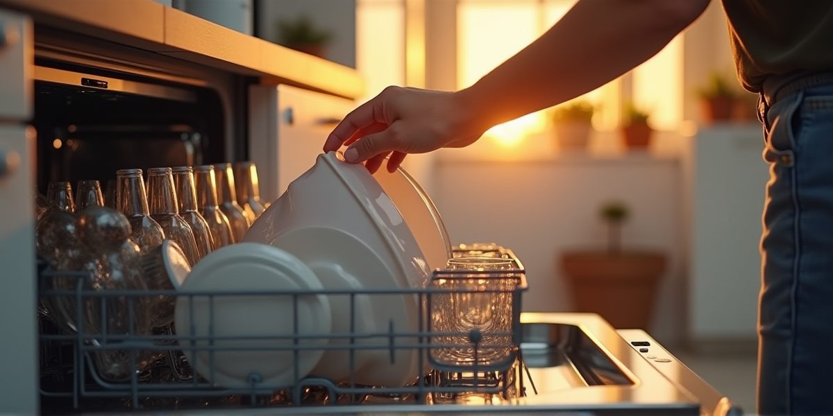 Фронтальная и верхняя загрузка посудомойки