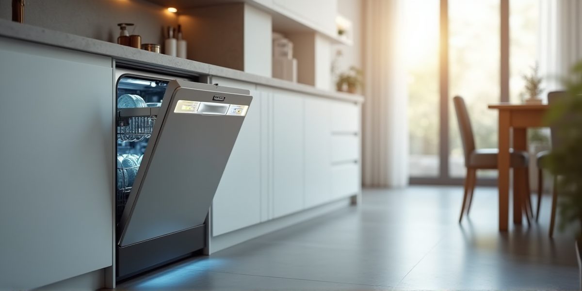 Подстольная посудомоечная машина в интерьере