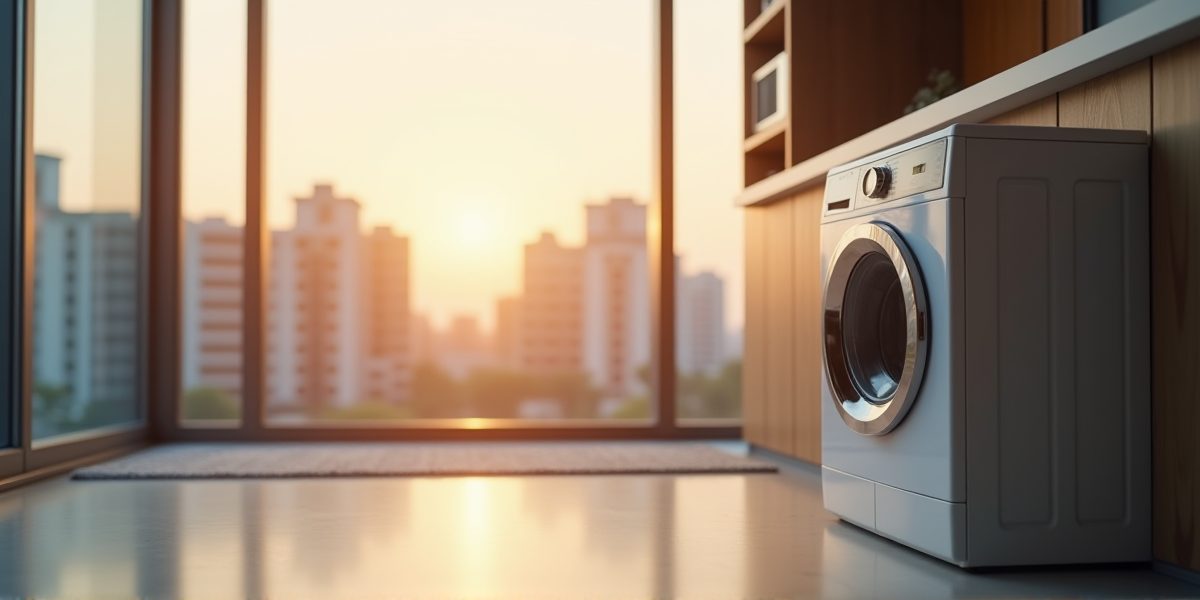 Отдельностоящая посудомойка в интерьере