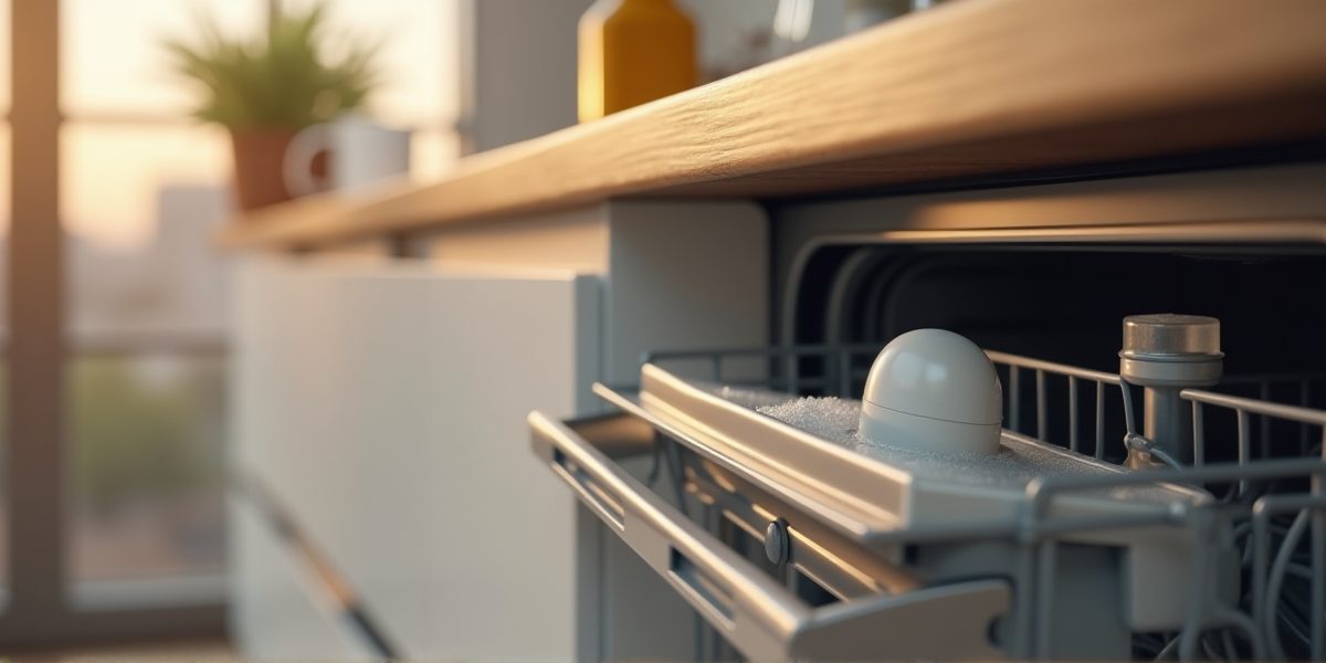 Электронный дозатор в посудомойке Siemens