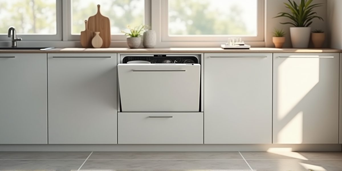 Стиль и функциональность в едином флаконе: как скрыть посудомоечную машину в кухонный фасад без ручек