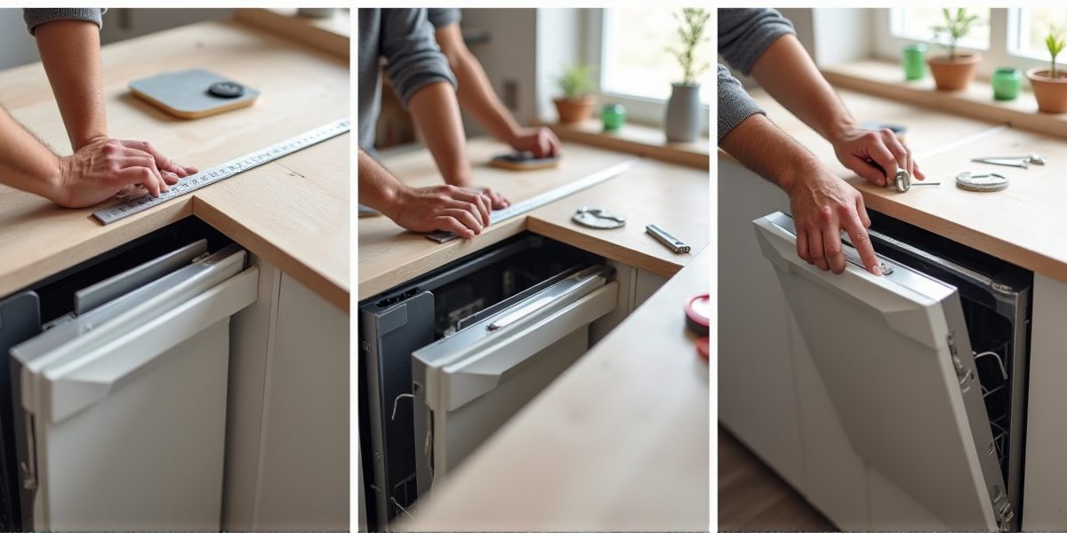 Стеклянный фасад посудомоечной машины