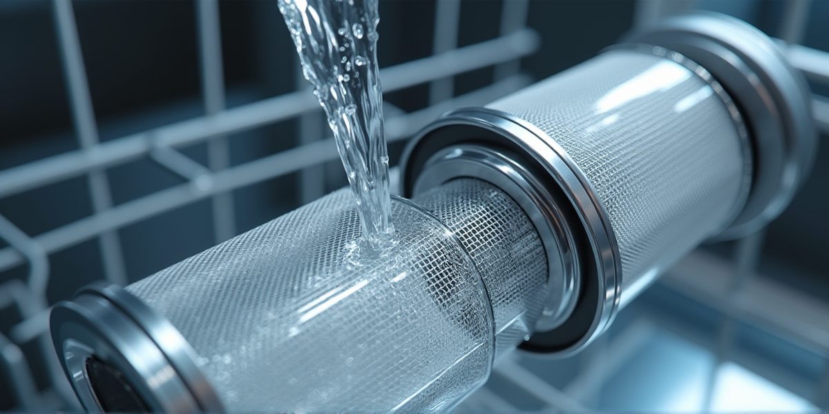 Схема работы фильтра посудомоечной машины