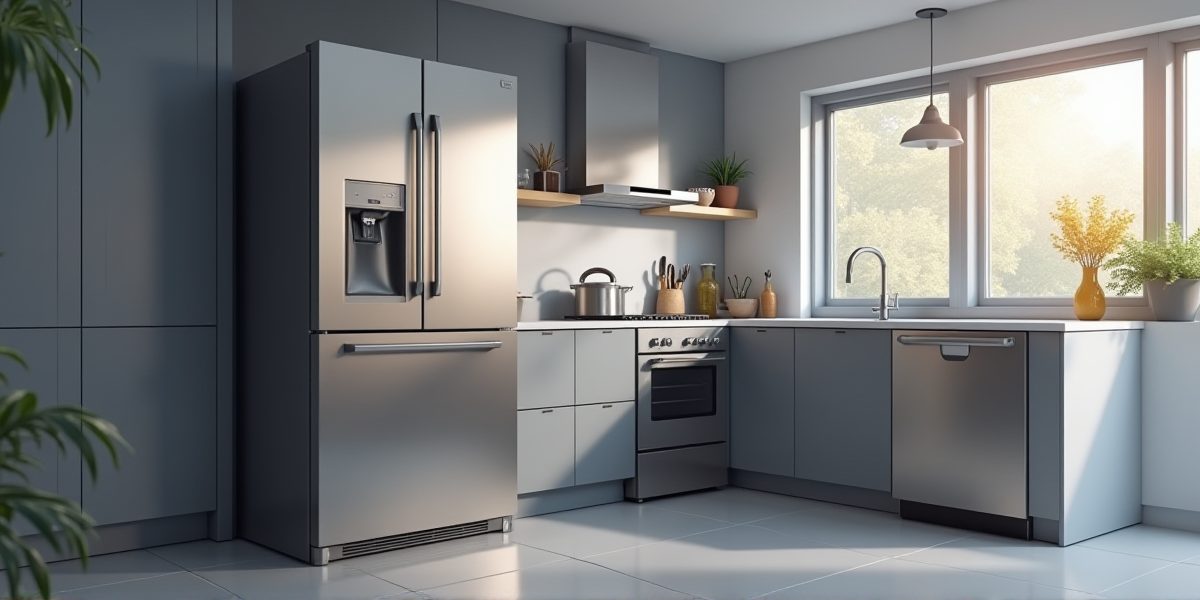 Холодильник с морозилкой и отдельный морозильный шкаф на кухне