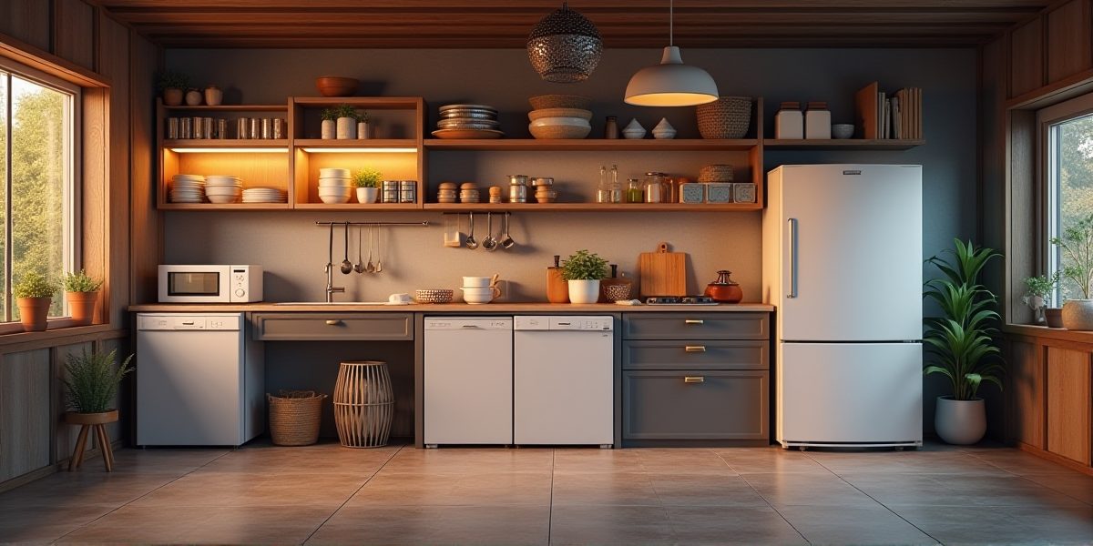 Морозильная техника в интерьере кухни