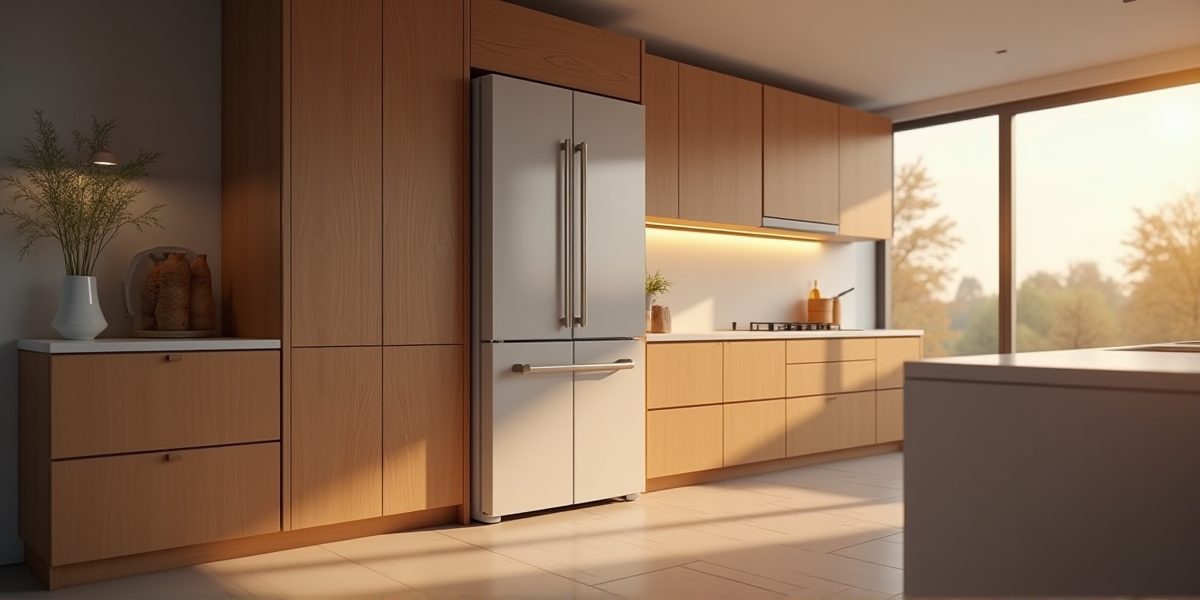 Встраиваемые холодильники в интерьере кухни