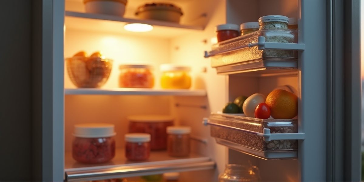 Морозильная камера в интерьере кухни