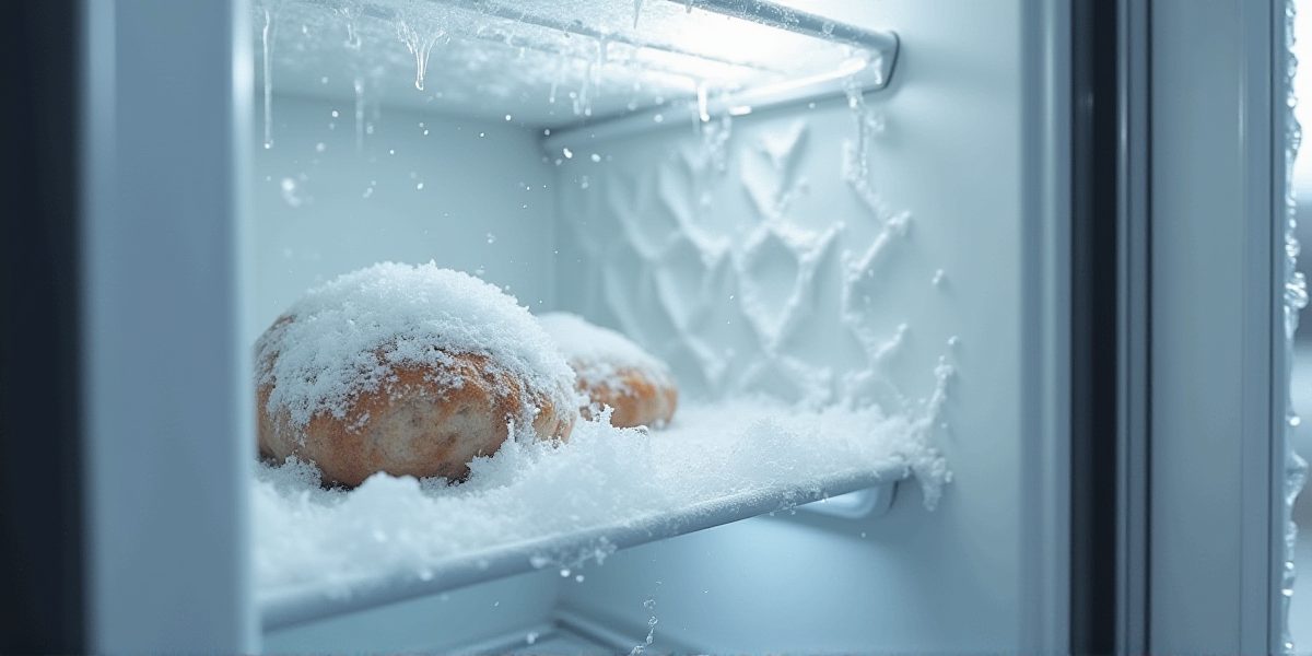 Морозильная камера в интерьере кухни