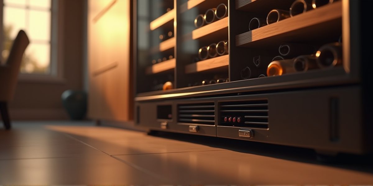 Винный шкаф в интерьере кухни