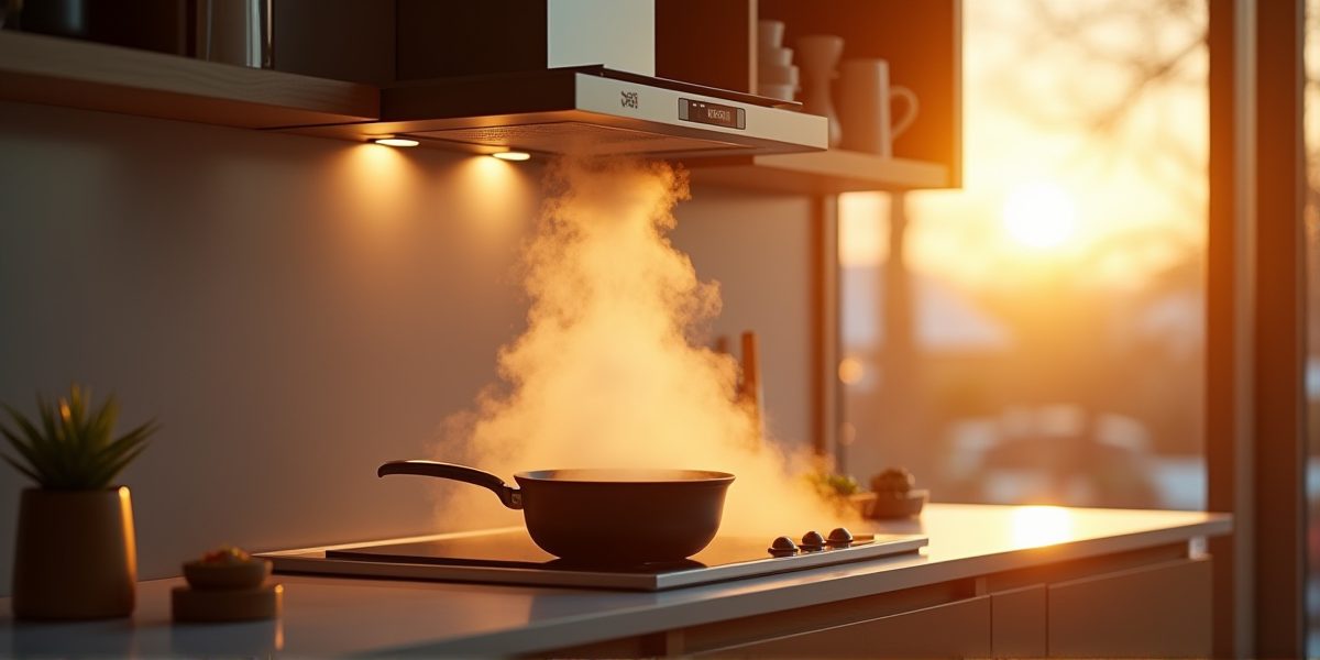 Тихая вытяжка на современной кухне