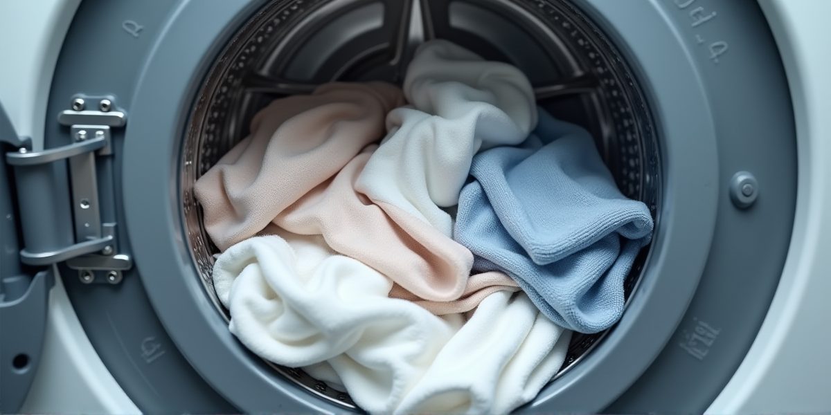 Стиральная машина в процессе работы