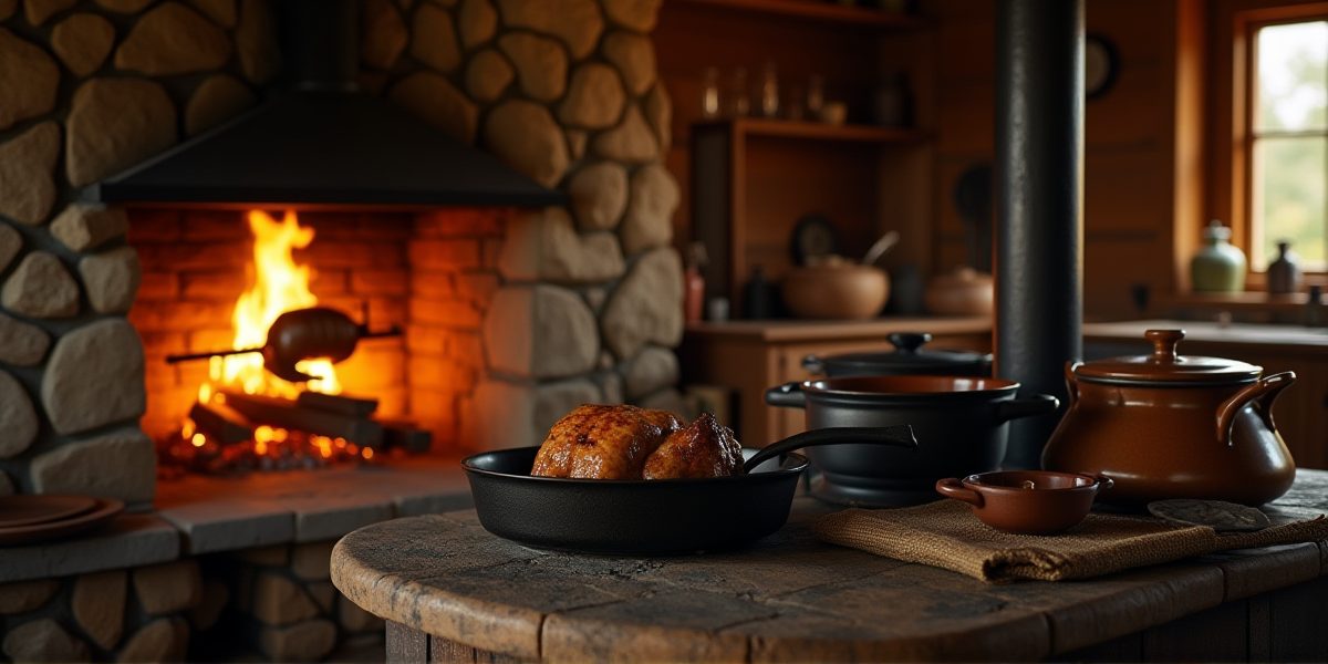 Камин как кухонный инструмент