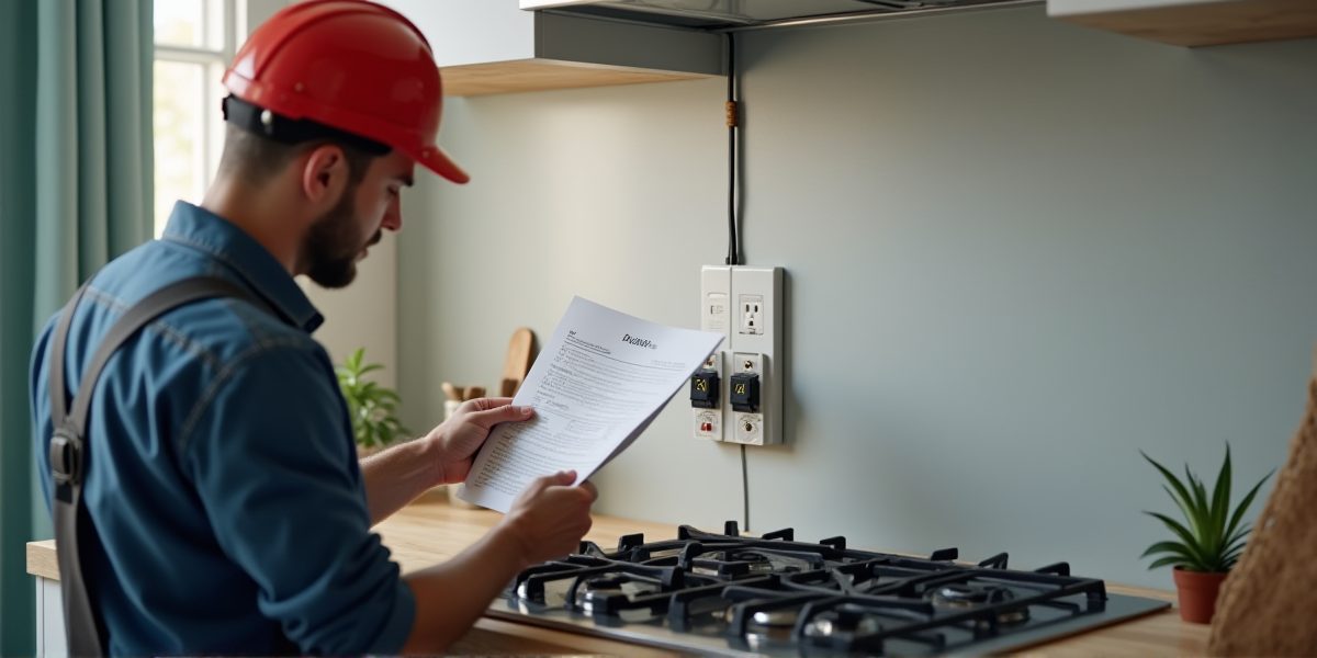 Проверка напряжения на кухне