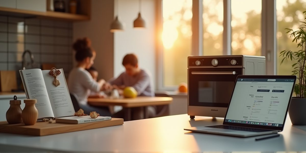 Крупная духовка в кухне