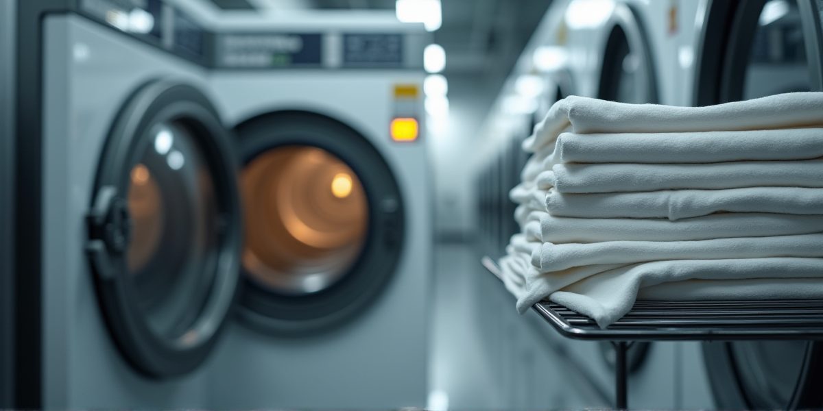 Вентиляционная сушильная машина в интерьере кухни