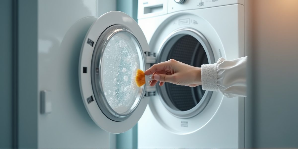 Сушильная машина в интерьере современной кухни